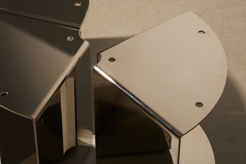 LELLO UNIT NICKEL PLATED vessel in nickel-plated aluminium - view 4