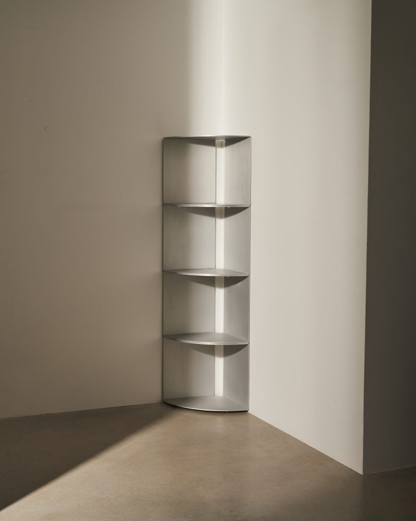 LELLO SATIN modular table in satin aluminium - view 3